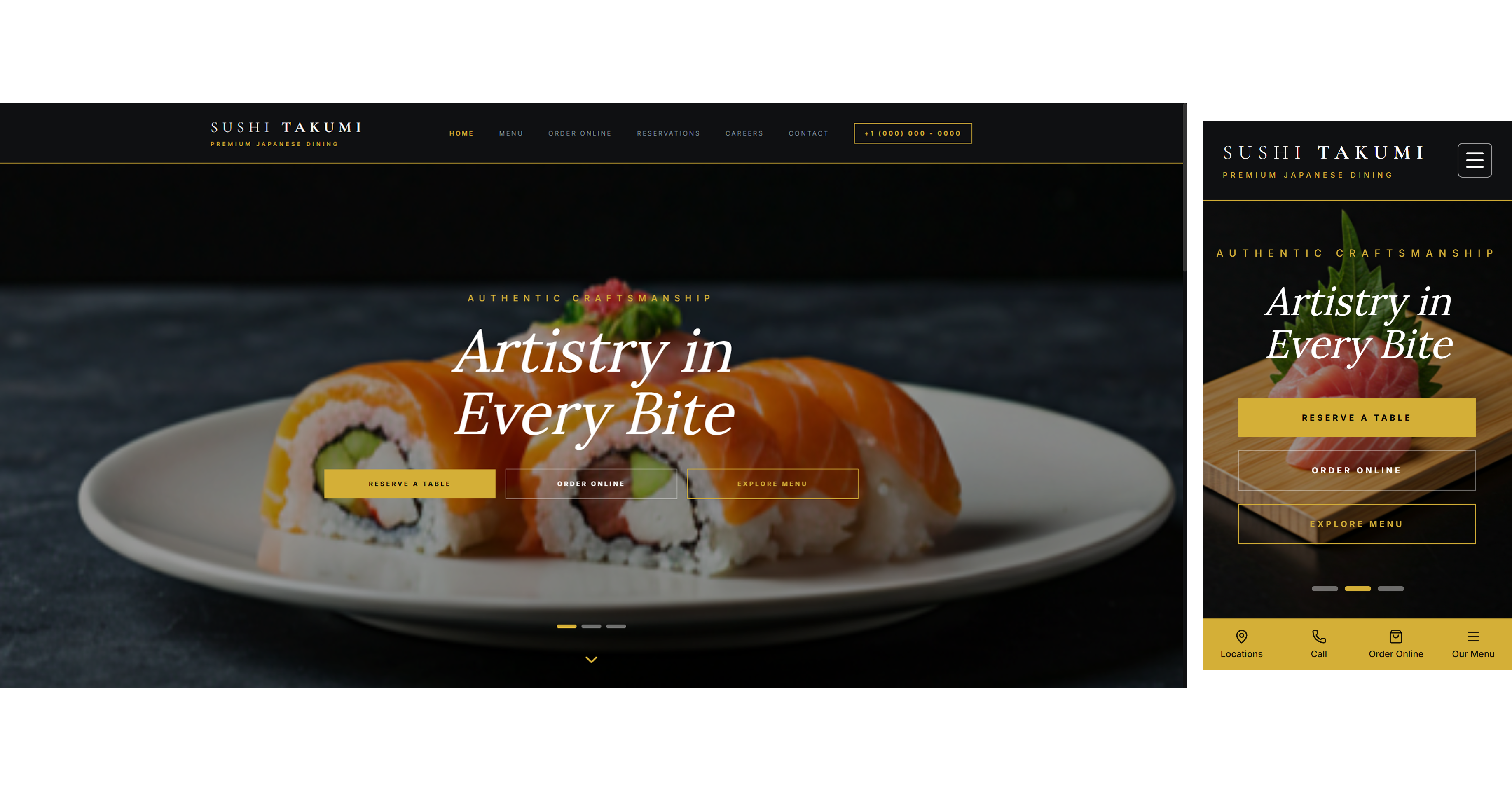Sushi Takumi Website